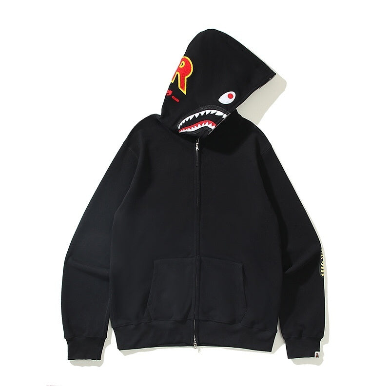 BAPE 2nd Shark Full Zip Hoodie "Black"