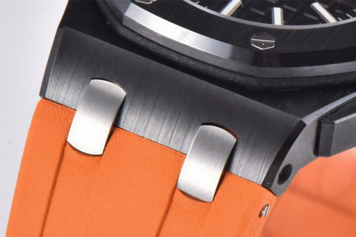 Audemars Piguet Royal Oak Offshore Diver 42mm Orange Strap Black Dial