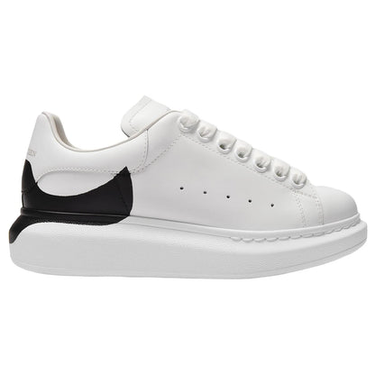 Alexander McQueen Oversized "Drop Heel Counter Print-White-Black"