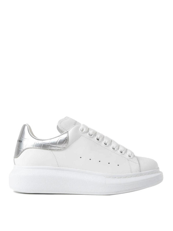 Alexander McQueen Oversized "White-Silver Crocodile"