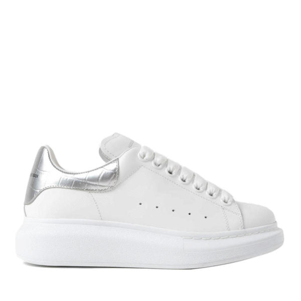 Alexander McQueen Oversized "White-Silver Crocodile"