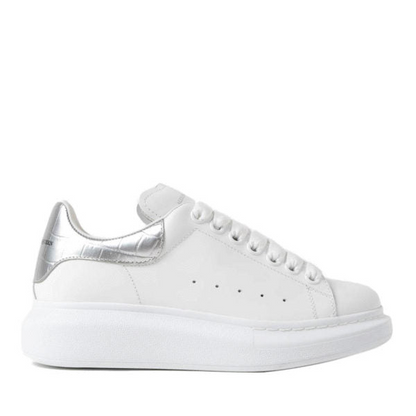 Alexander McQueen Oversized "White-Silver Crocodile"