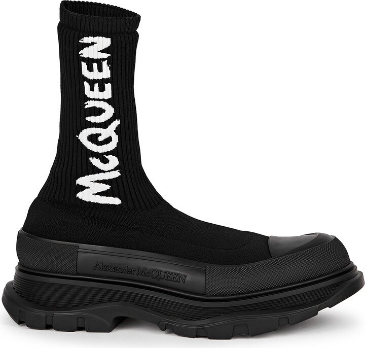 Alexander McQueen Tread Slick Boot "Ribbed Black"