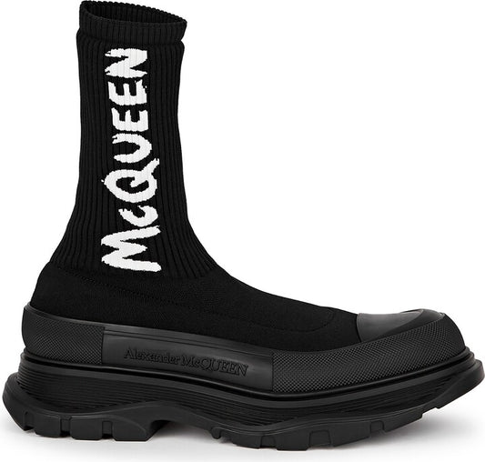 Alexander McQueen Tread Slick Boot "Ribbed Black"