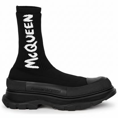 Alexander McQueen Tread Slick Boot "Ribbed Black"