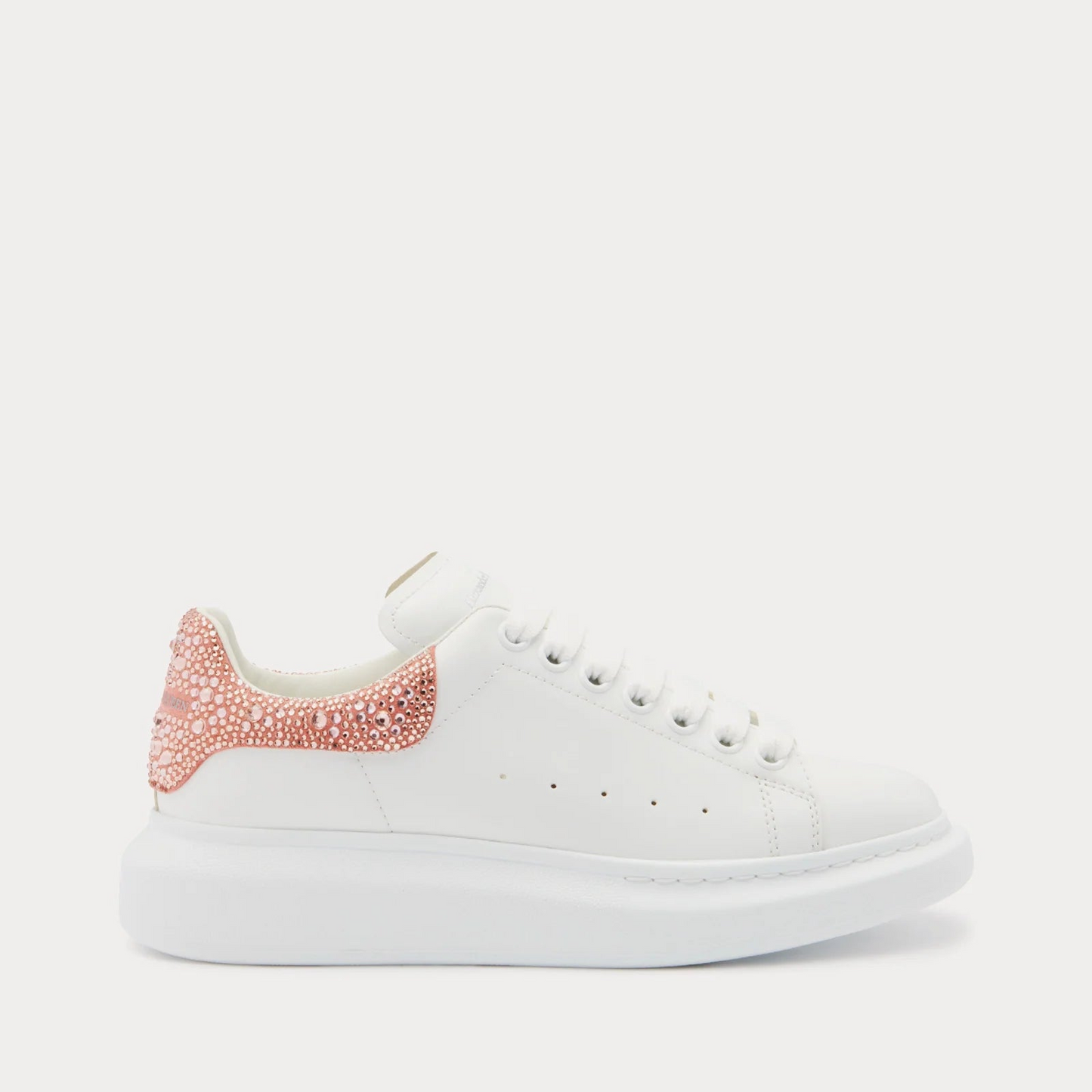 Alexander McQueen Oversized "White-Pink Rhinestone"
