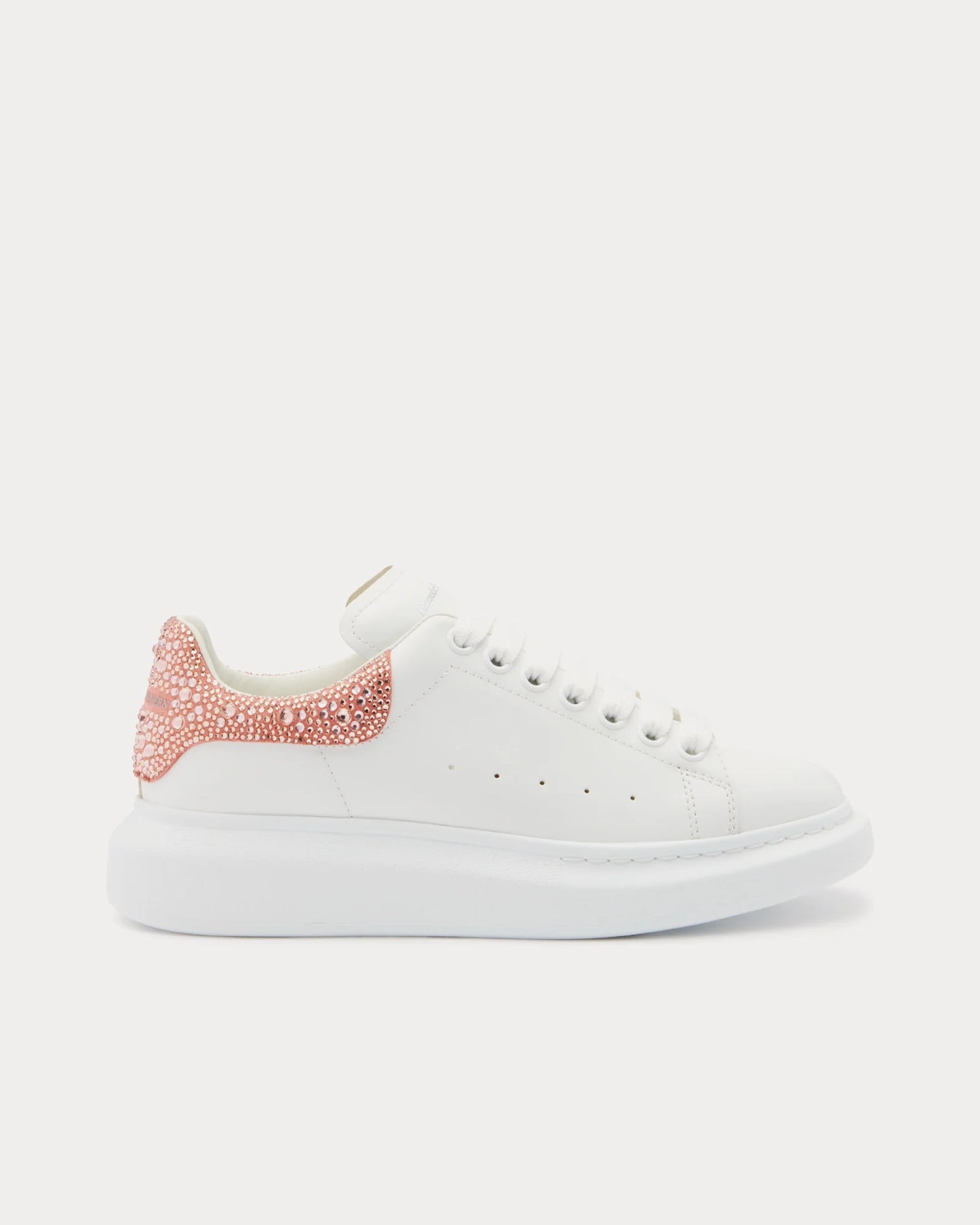 Alexander McQueen Oversized "White-Pink Rhinestone"