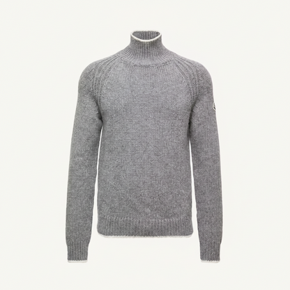 Moncler Alpaca & Wool Blend Turtleneck Sweater "Grey"