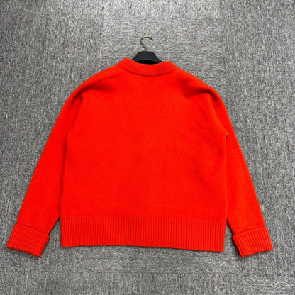 AMI Paris Ami De Coeur Cardigan "Red"