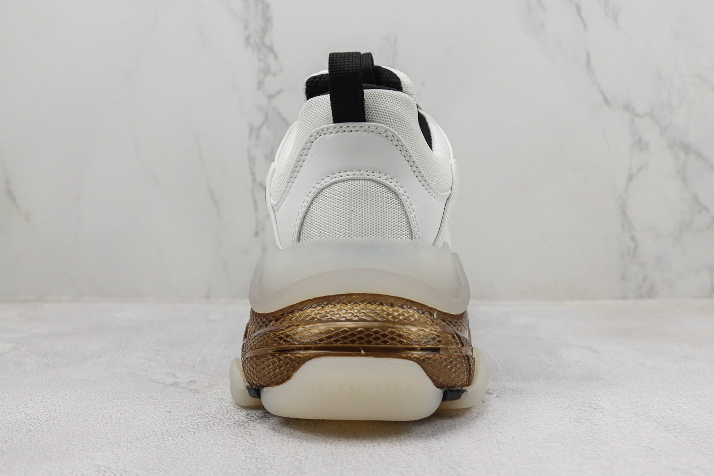 Balenciaga Triple S "White-Brown Clear Sole"