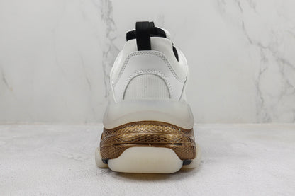 Balenciaga Triple S "White-Brown Clear Sole"