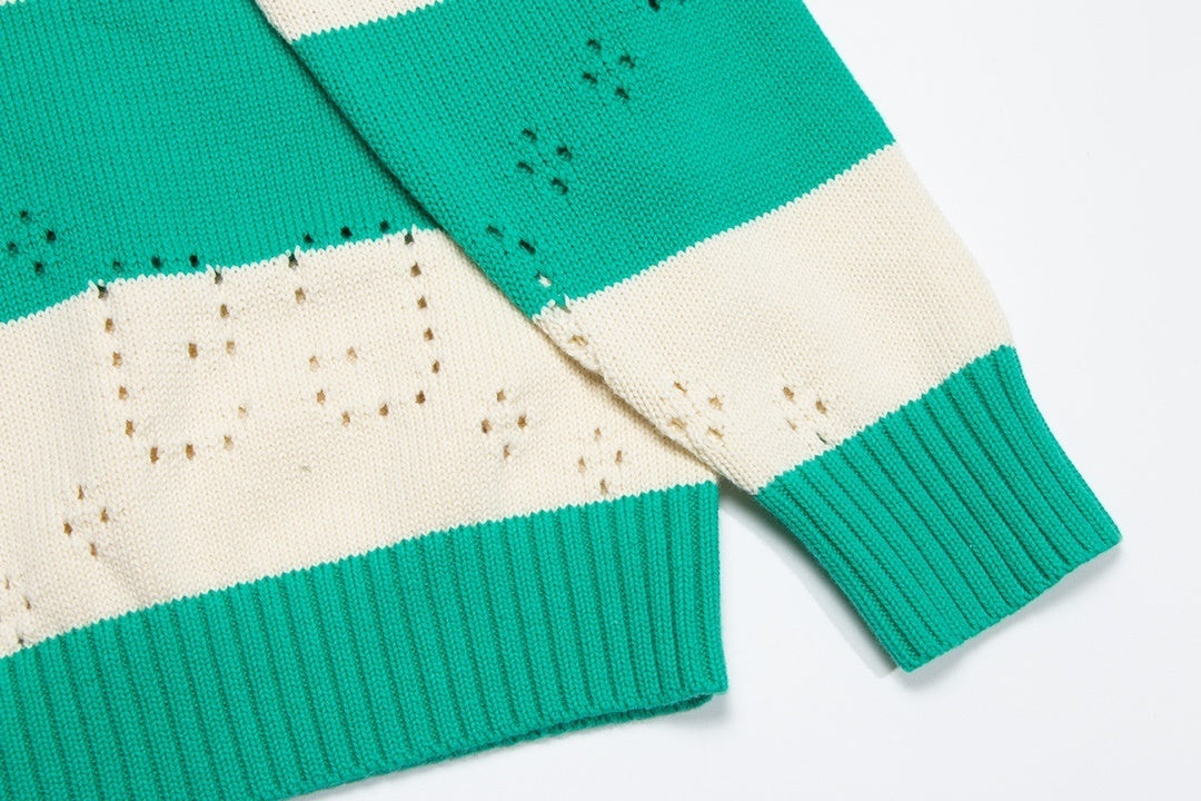 Gucci GG Sweater "Turquoise-Ivory"