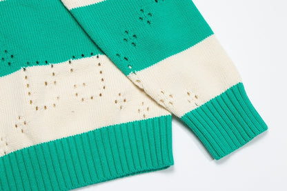 Gucci GG Sweater "Turquoise-Ivory"