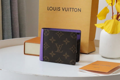 Louis Vuitton Multiple Wallet "Monogram Macassar Canvas"