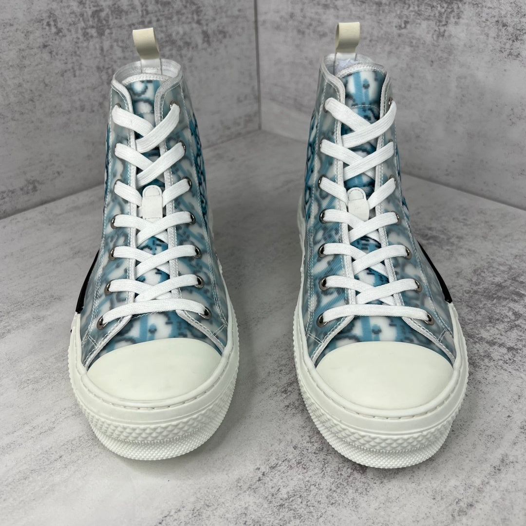 Dior B23 High-Top "White-Blue Pixel"