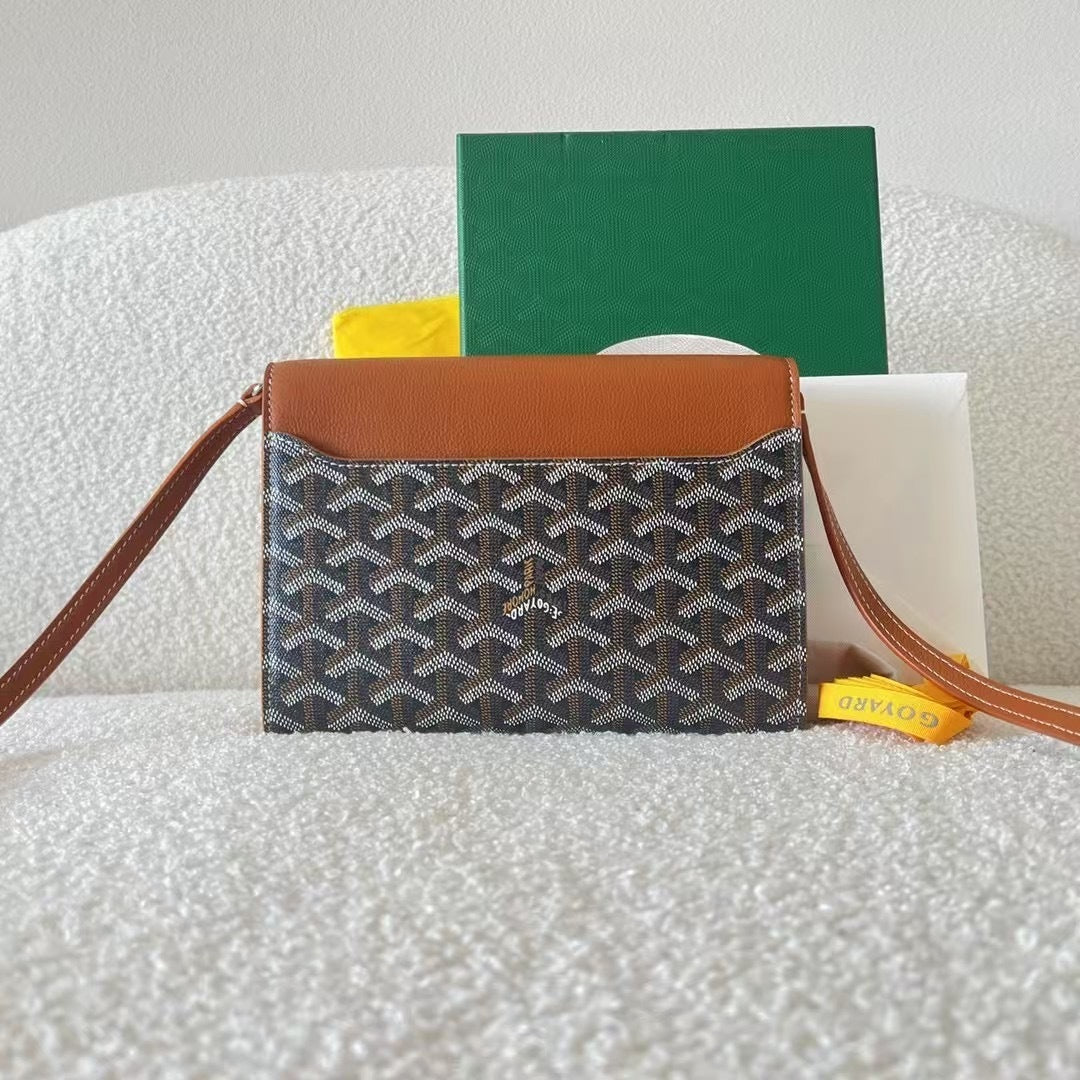 Goyard Goyardine Calfskin Chypre Wallet Pouch