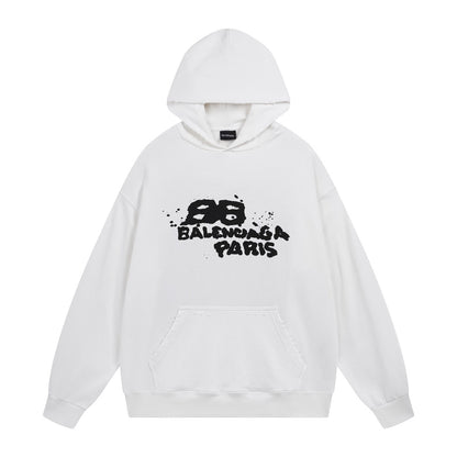 Balenciaga Hoodie "White-Black"