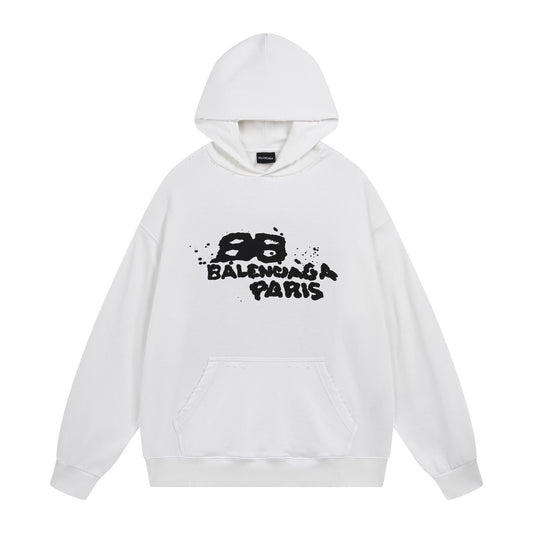 Balenciaga Hoodie "White-Black"