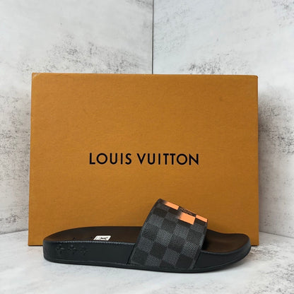 Louis Vuitton Slides "Black-Orange"