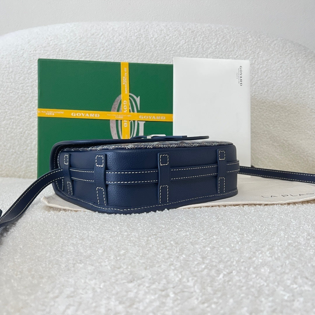 Goyard Belvedere PM Leather Handbag