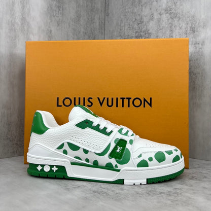 Louis Vuitton x Yayoi Kusama Trainers "Green-White"