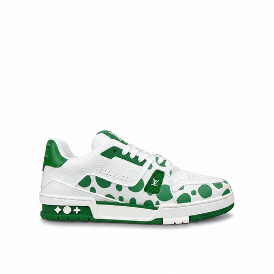 Louis Vuitton x Yayoi Kusama LV Trainers "Green-White"