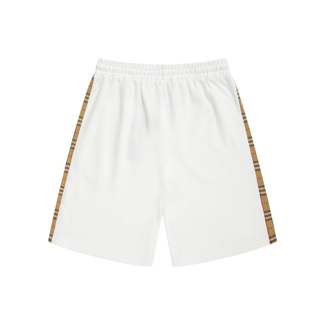 Burberry Check Shorts "White"