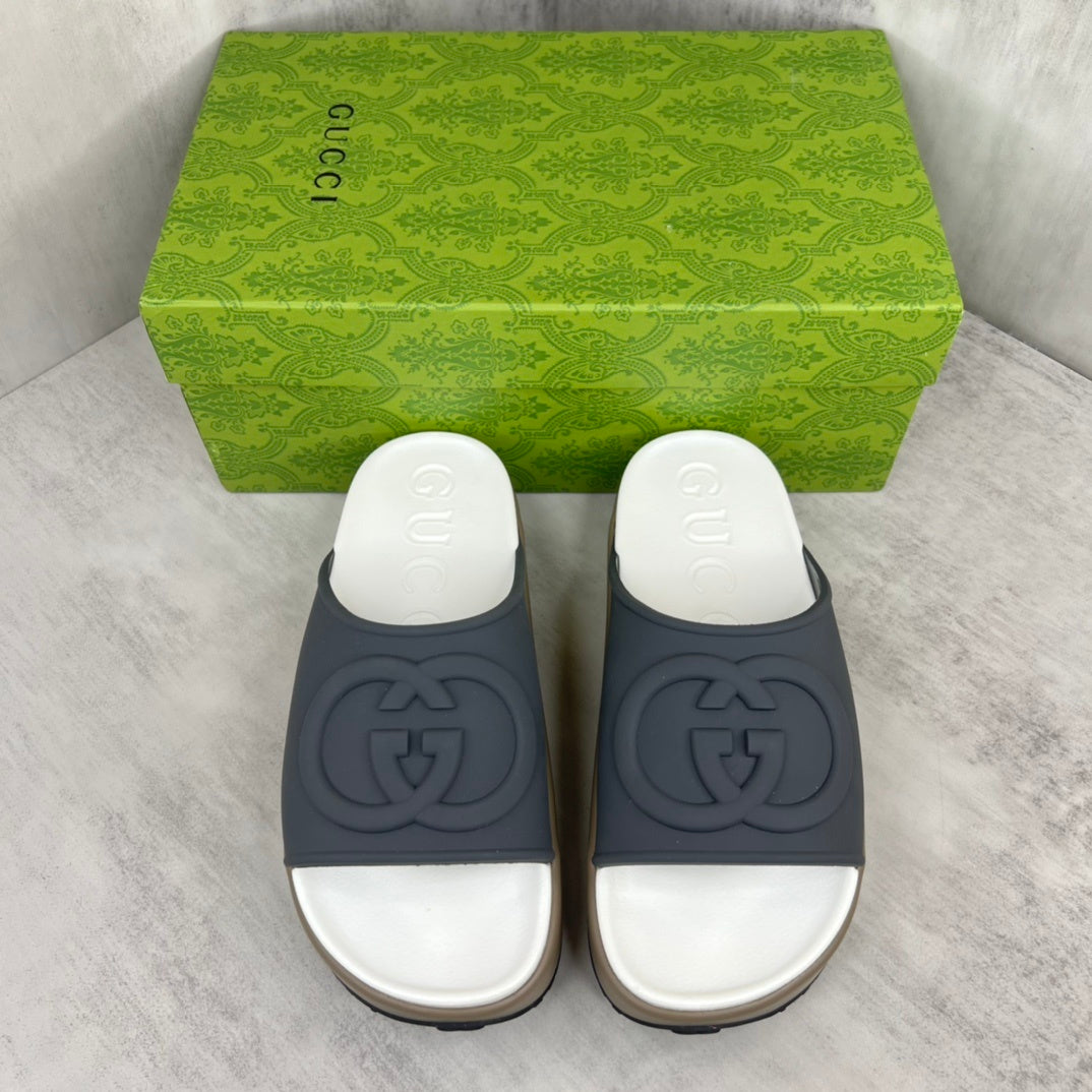 Gucci Slides "Grey-Beige-White"