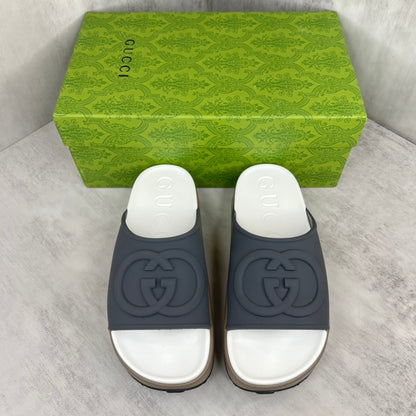 Gucci Slides "Grey-Beige-White"