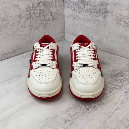 Amiri Skel Top Low "White-Red"