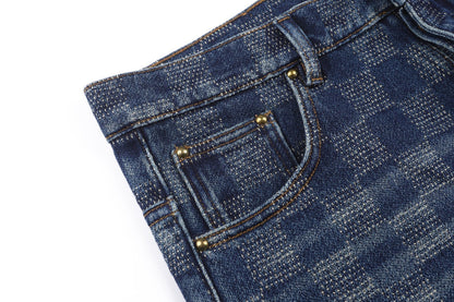 Louis Vuitton Damier Denim Skate Pants