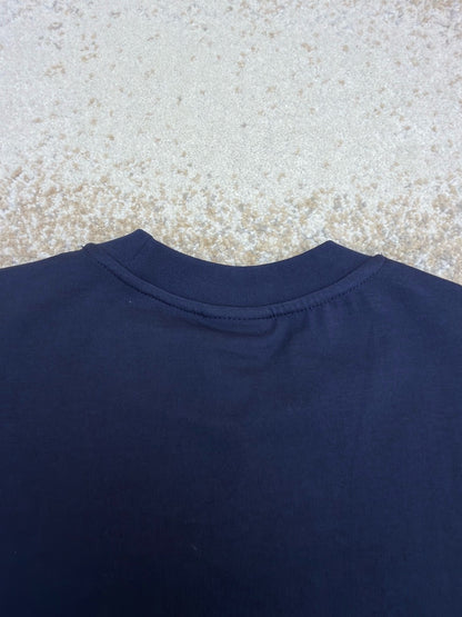 Gucci Cotton Silk Jersey T-shirt "Dark Blue"