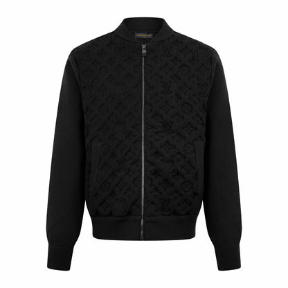 Louis Vuitton Monogram Padded Wool Blend Bomber "Black"