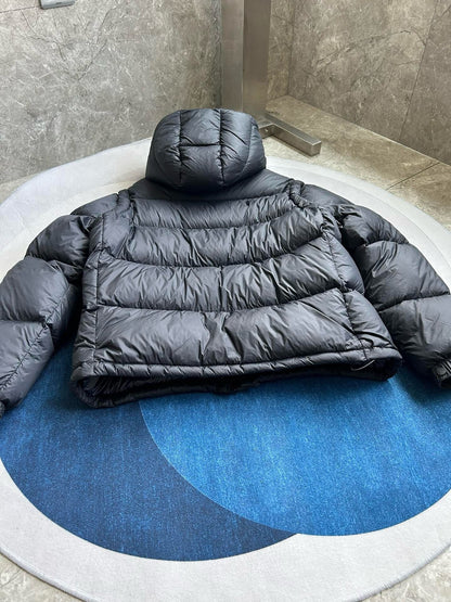 Moncler Cyclone 2-in-1 Hooded Short Down Jacket "Black"