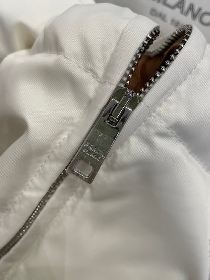 Prada Re-Nylon Short Down Jacket "White"