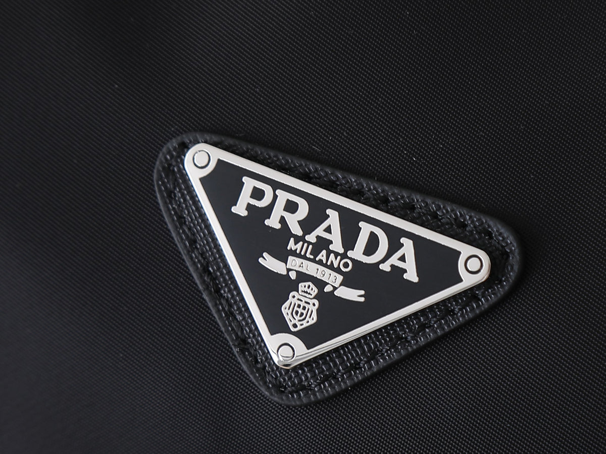 Prada Re-Nylon and Saffiano Leather Duffle Bag "Black"