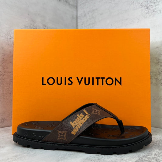 Louis Vuitton Flip-Flops "Brown-Black"