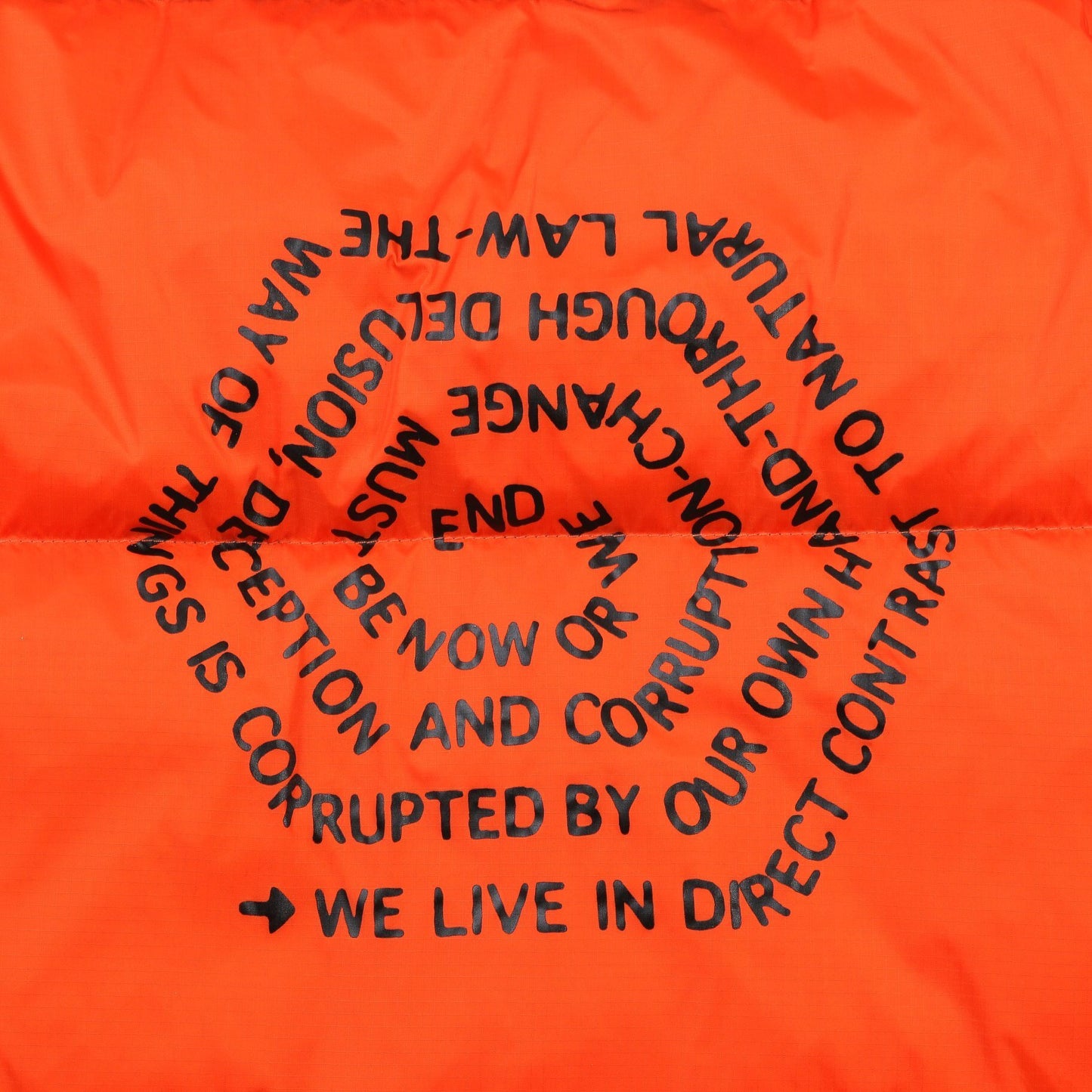 Brain Dead x The North Face Down Jacket "Orange-Black"