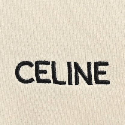 Celine Cropped Hoodie "Beige"