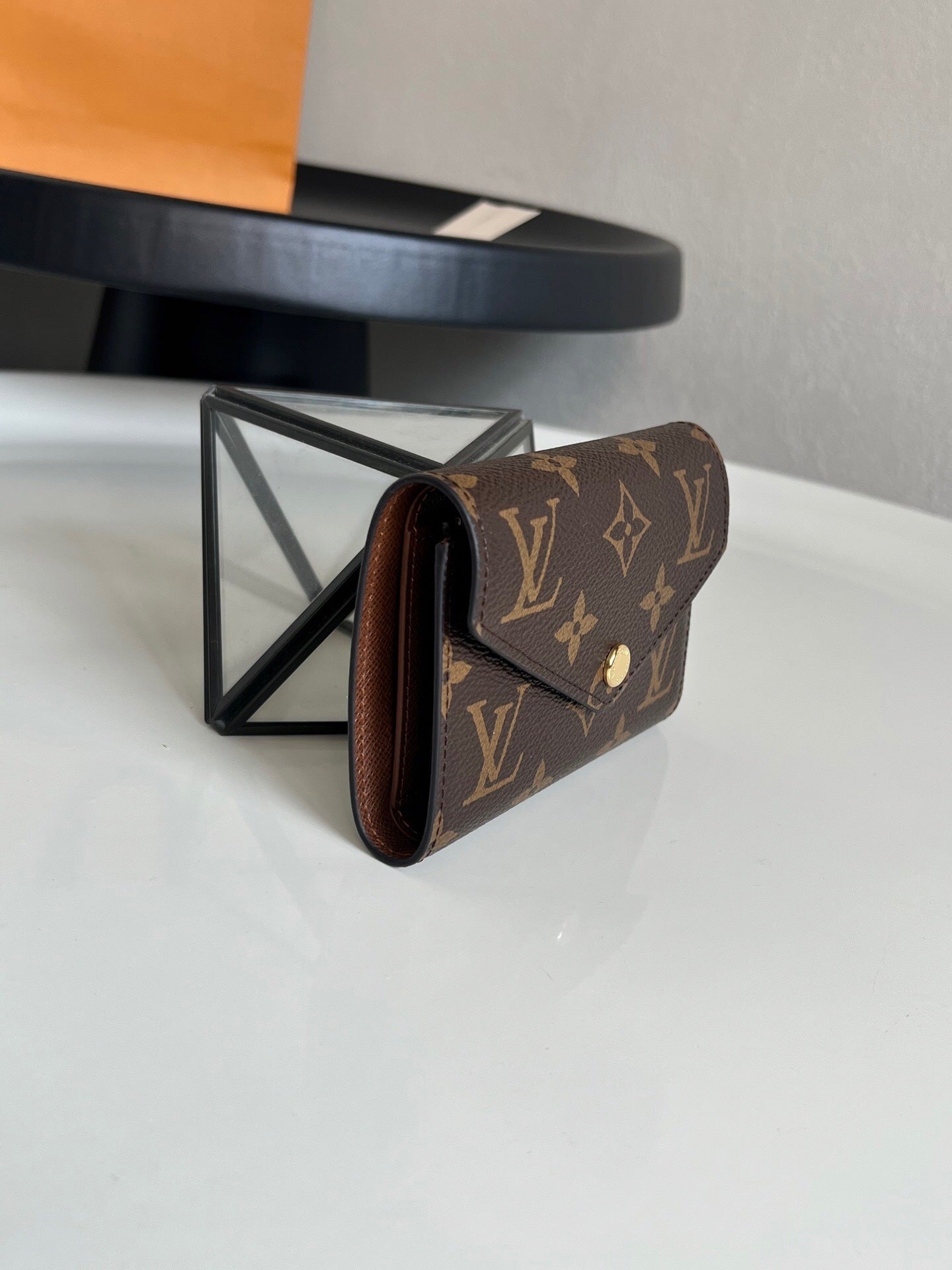 Louis Vuitton Victorine Wallet "Monogram Eclipse Canvas"