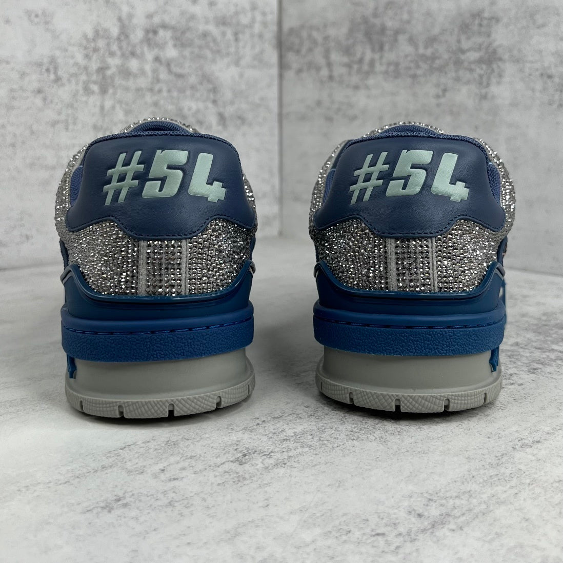 Louis Vuitton Trainers "Marine-Grey" Crystals