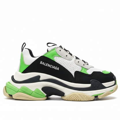 Balenciaga Triple S "White-Fluo Green"