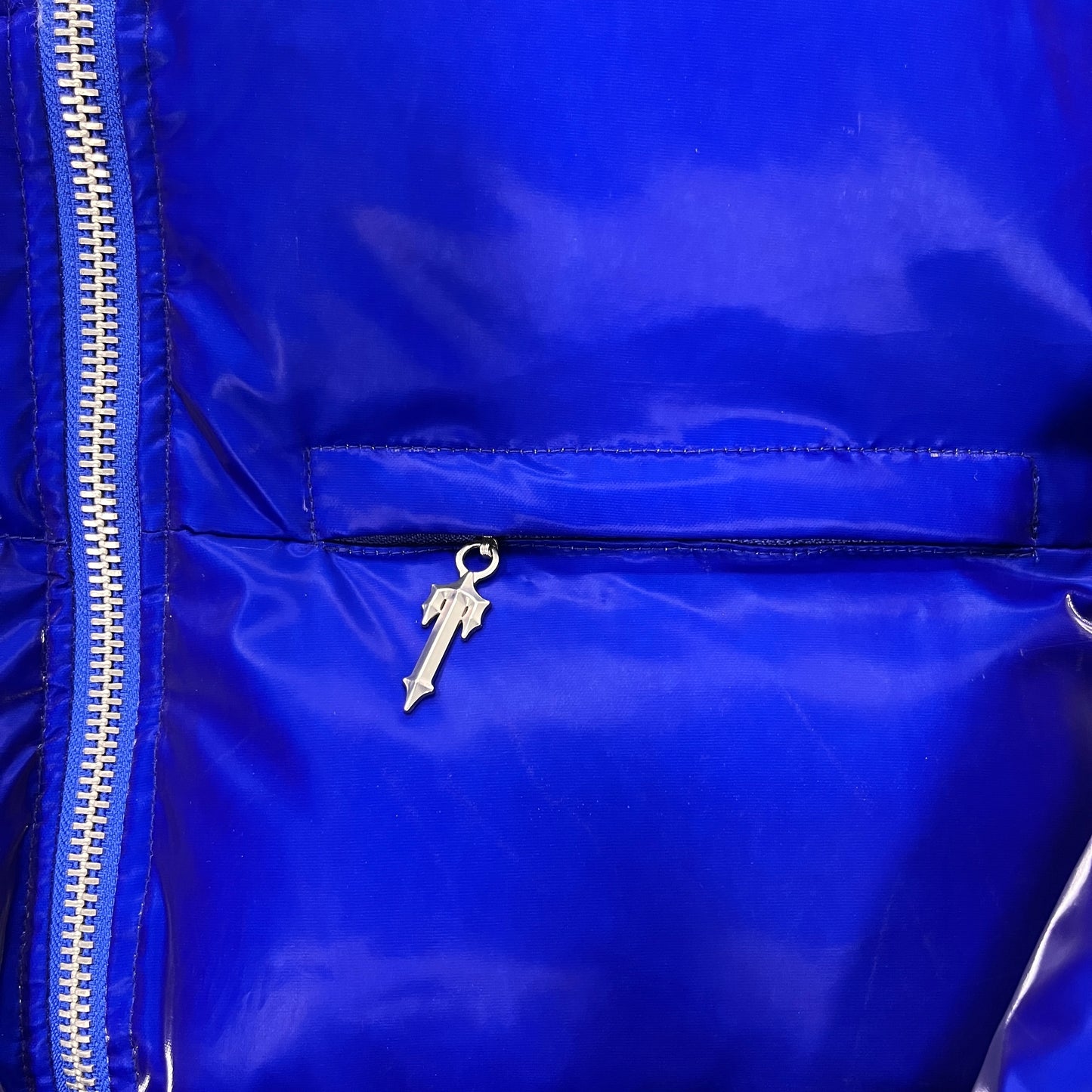 Trapstar Irongate Down Jacket "Shiny Blue"