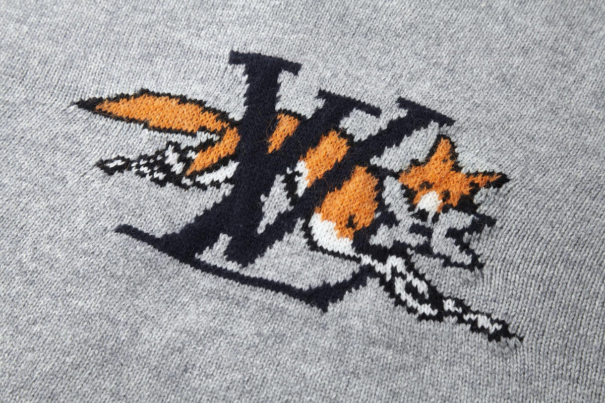 Louis Vuitton Chunky Wool-Cashmere Crewneck "Grey"