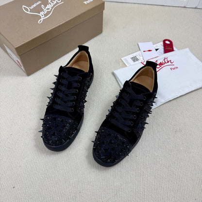 Christian Louboutin Louis Junior P Pik Pik Strass "Black"