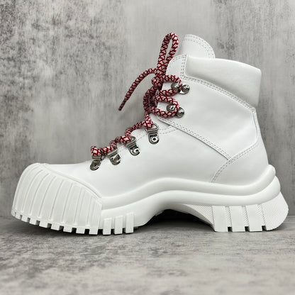 Louis Vuitton Ruby Flat Ranger Boots "White"