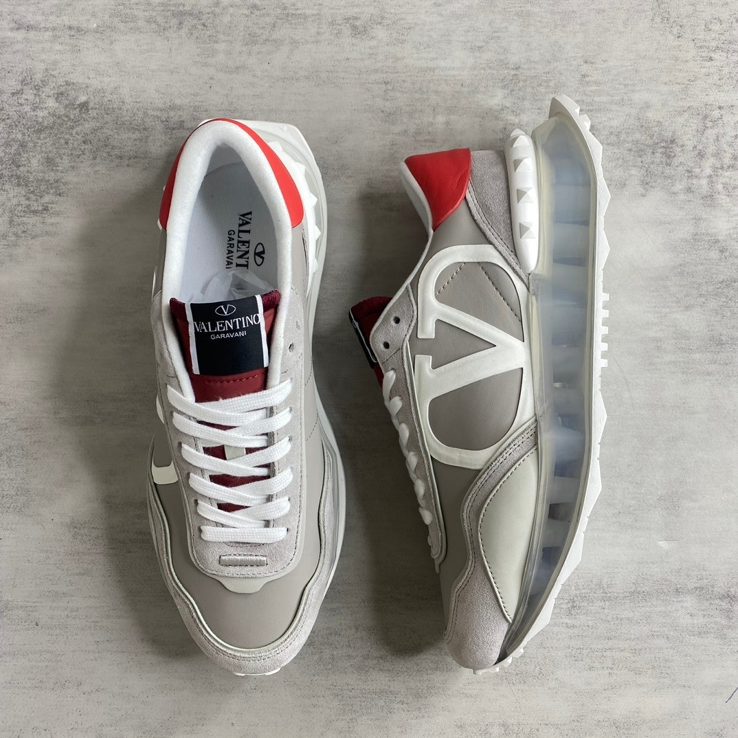 Valentino Garavani Netrunner "Grey-White-Red"