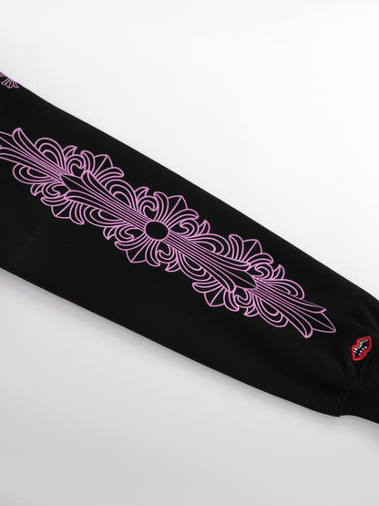 Chrome Hearts Hoodie "Black-Pink"
