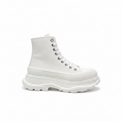 Alexander McQueen Canvas Tread Slick "White"