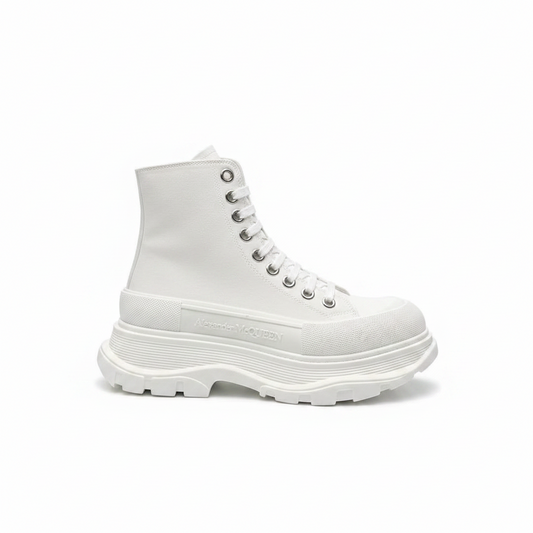 Alexander McQueen Canvas Tread Slick "White"